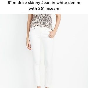 J Crew Factory White Jeans